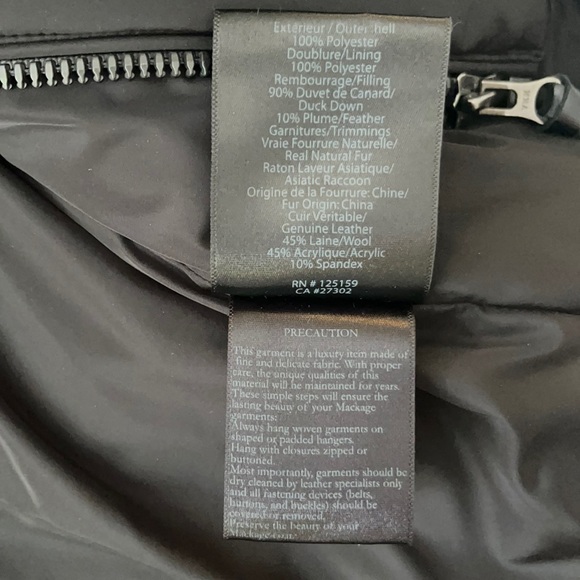 Mackage Fur Winter Jacket - Black 🖤 - Picture 8 of 8